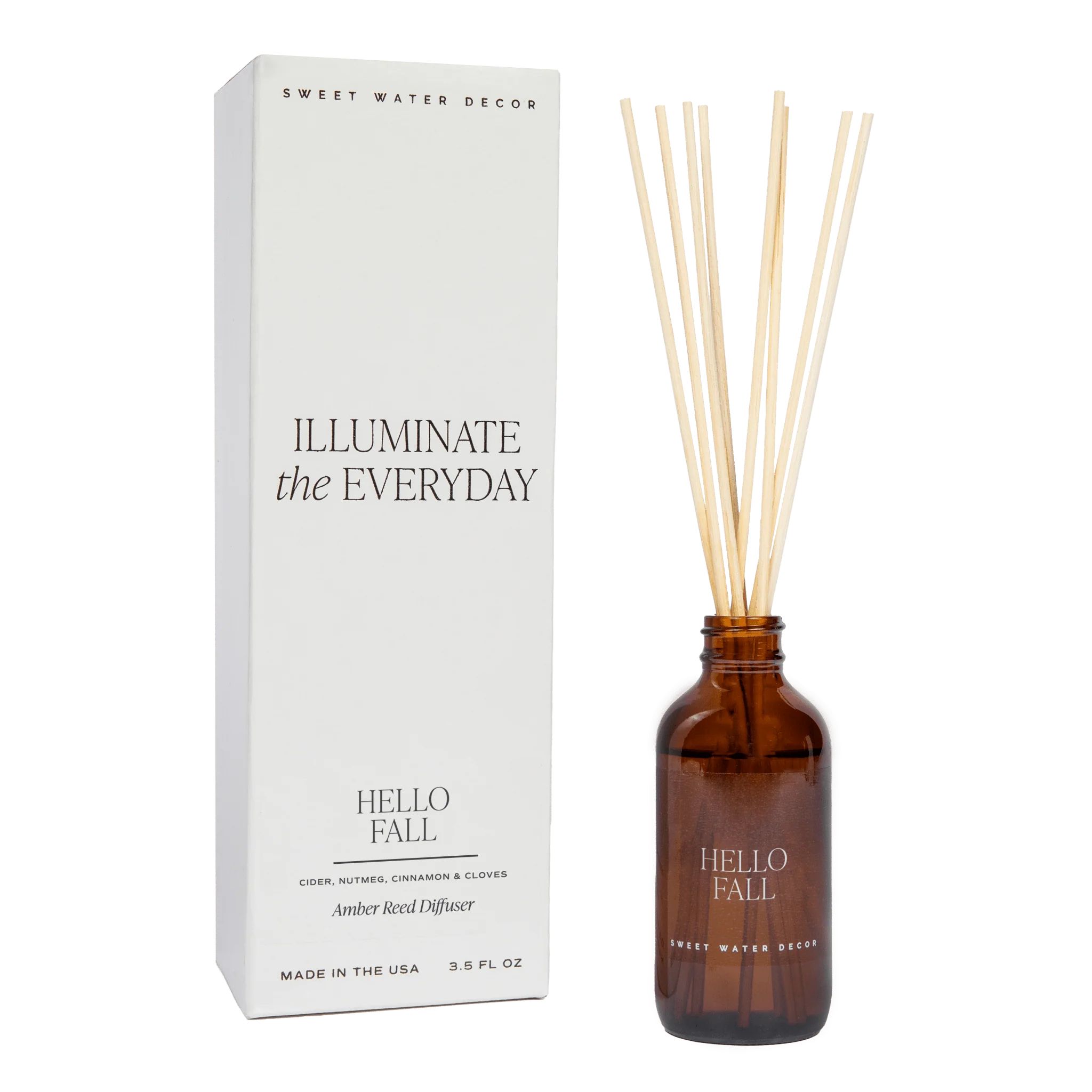 Hello Fall Amber Reed Diffuser | Sweet Water Decor, LLC