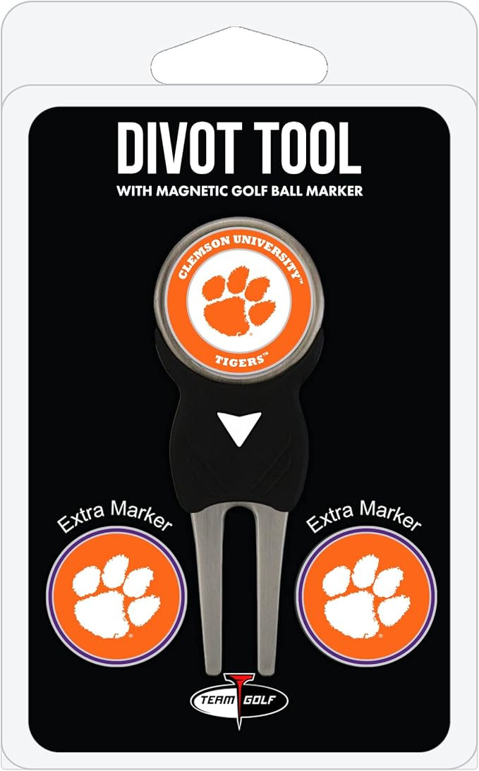 Team Golf NCAA Divot Tool with 3 Golf Ball Markers Pack, Markers are Removable Magnetic Double-Si... | Amazon (US)