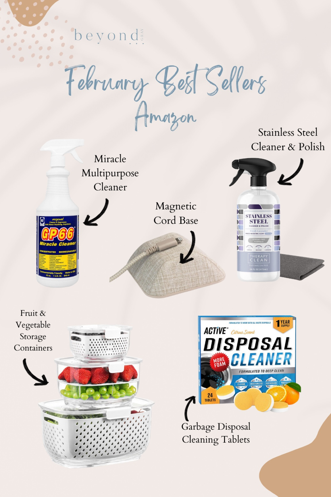 These items were the top 5 sellers in my Amazon shop for the month of February! As seen in my reel  

#LTKhome