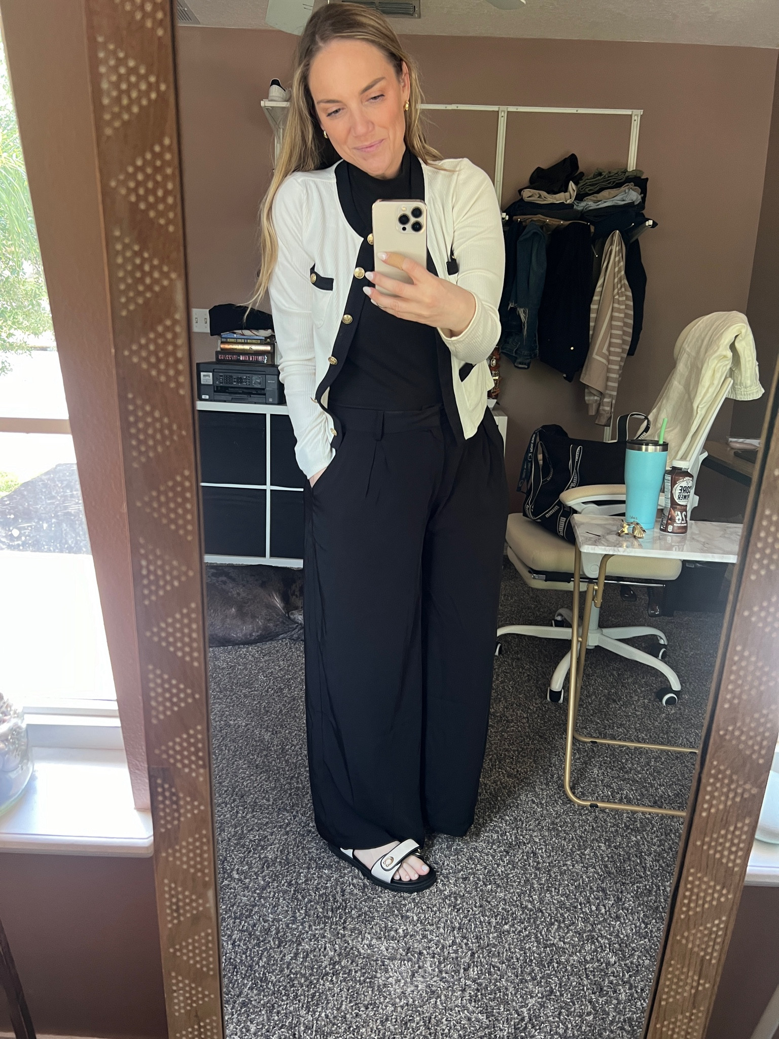 Loving lady jackets and dad sandals! 

#LTKfindsunder100 #LTKworkwear