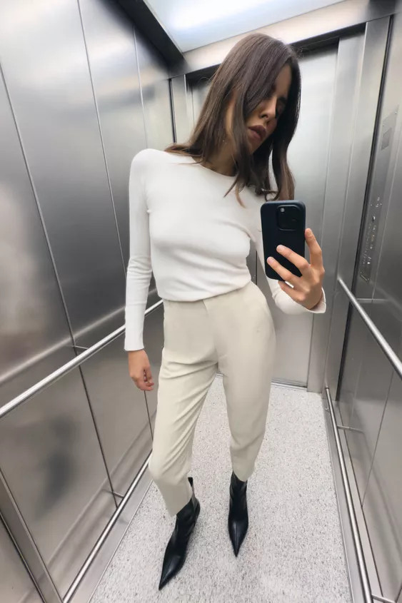 PANTS WITH A HIGH WAIST | Zara US
