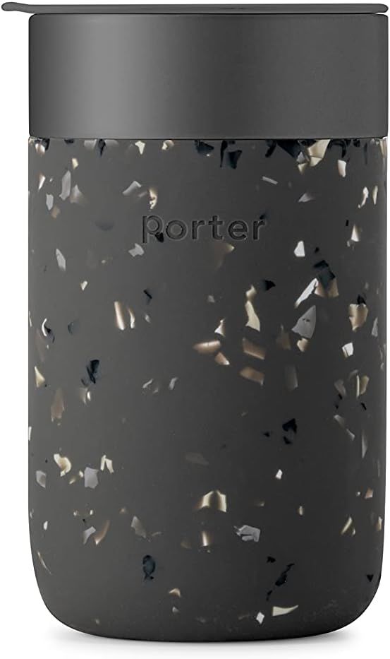 W&P Porter Ceramic Mug w/ Protective Silicone Sleeve, Terrazzo Charcoal 16 Ounces | On-the-Go | R... | Amazon (US)