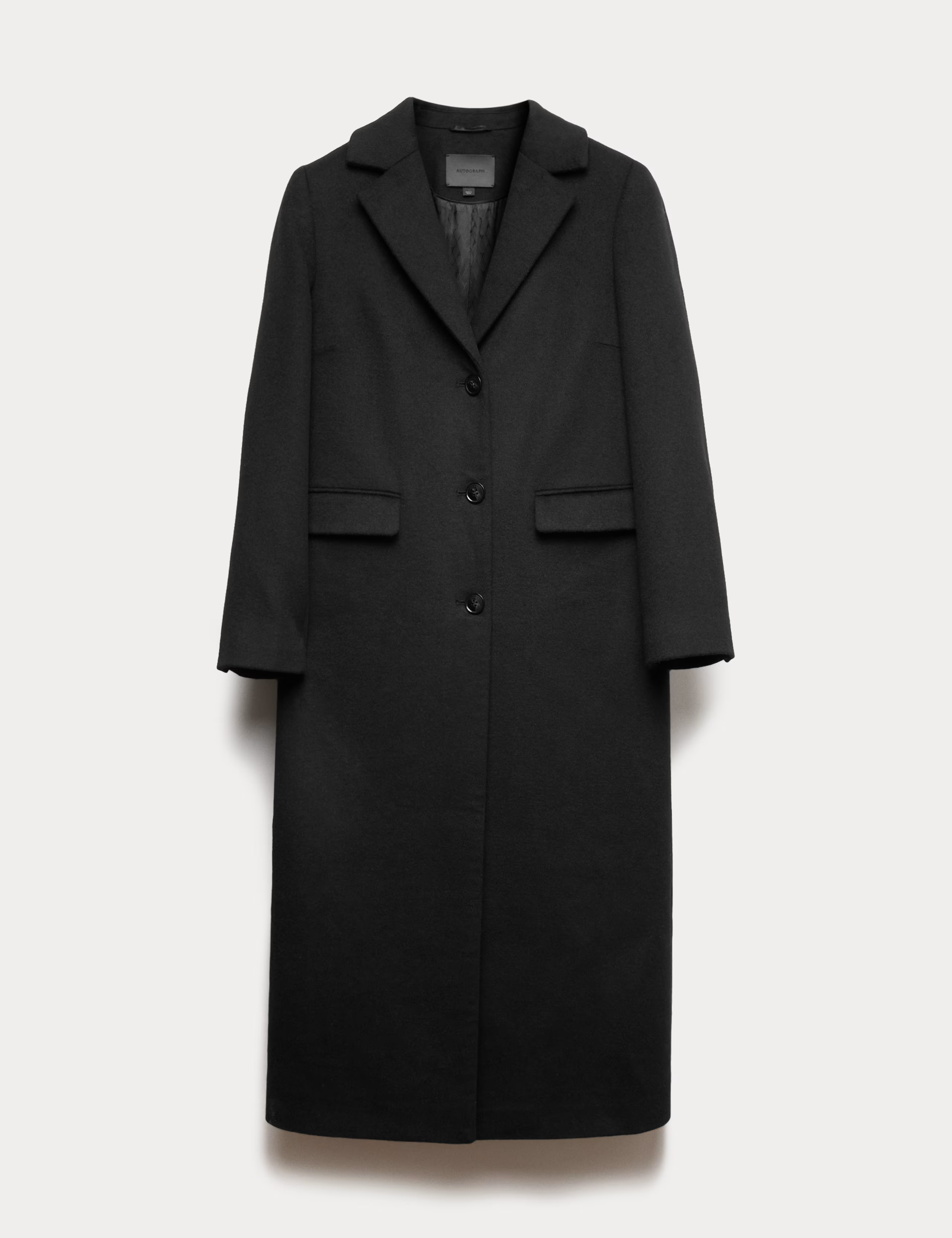 Wool Blend Longline Tailored Coat | Marks & Spencer (UK)