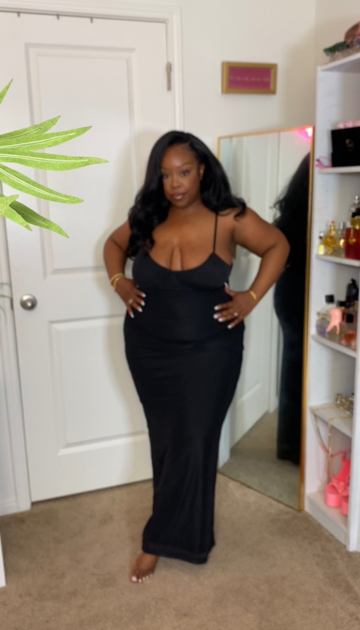 Slinky maxi all black dress - size xl

#LTKPlusSize #LTKHoliday #LTKMidsize