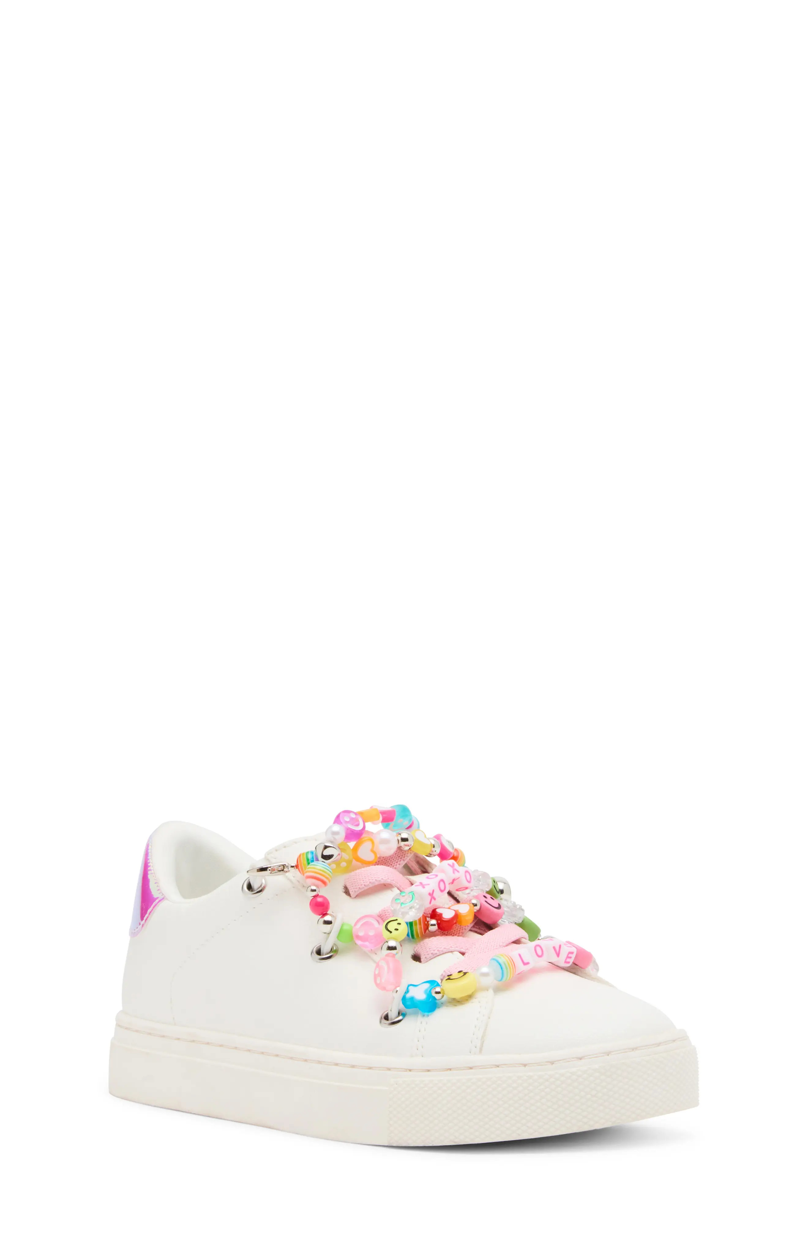 Steve Madden Kids' Jhushed Sneaker in White at Nordstrom, Size 4 M | Nordstrom
