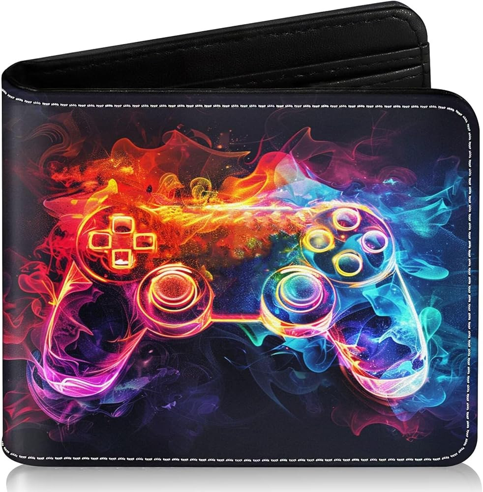 Boys Novelty Wallets Game Controllers Pattern , Funny Boys Gamer Wallets for Kids Ages 5-7 8-10 9... | Amazon (US)