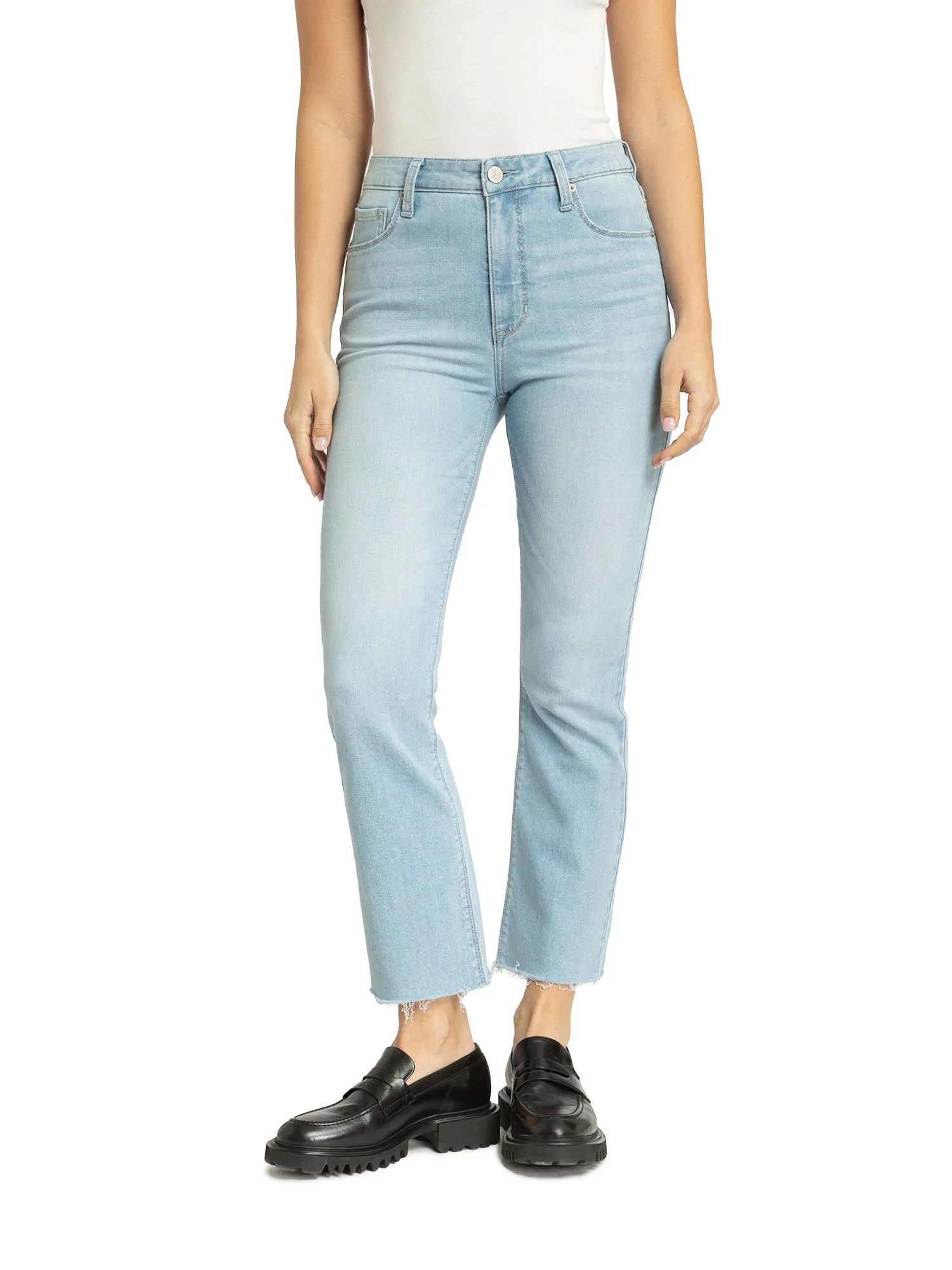Jordache Women's High Rise Cropped Flare Jean | Walmart (US)
