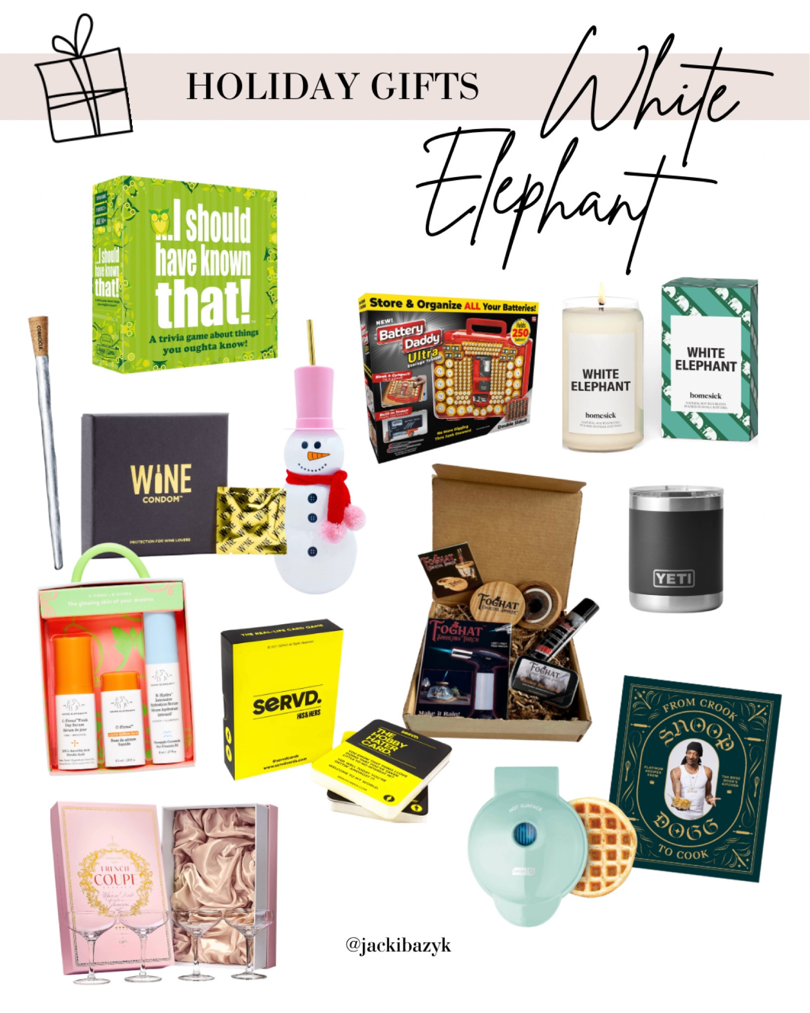 White elephant gifts can be hard! You want something someone actually is excited to receive, practical yet funny. 

#LTKunder100 #LTKHoliday #LTKSeasonal