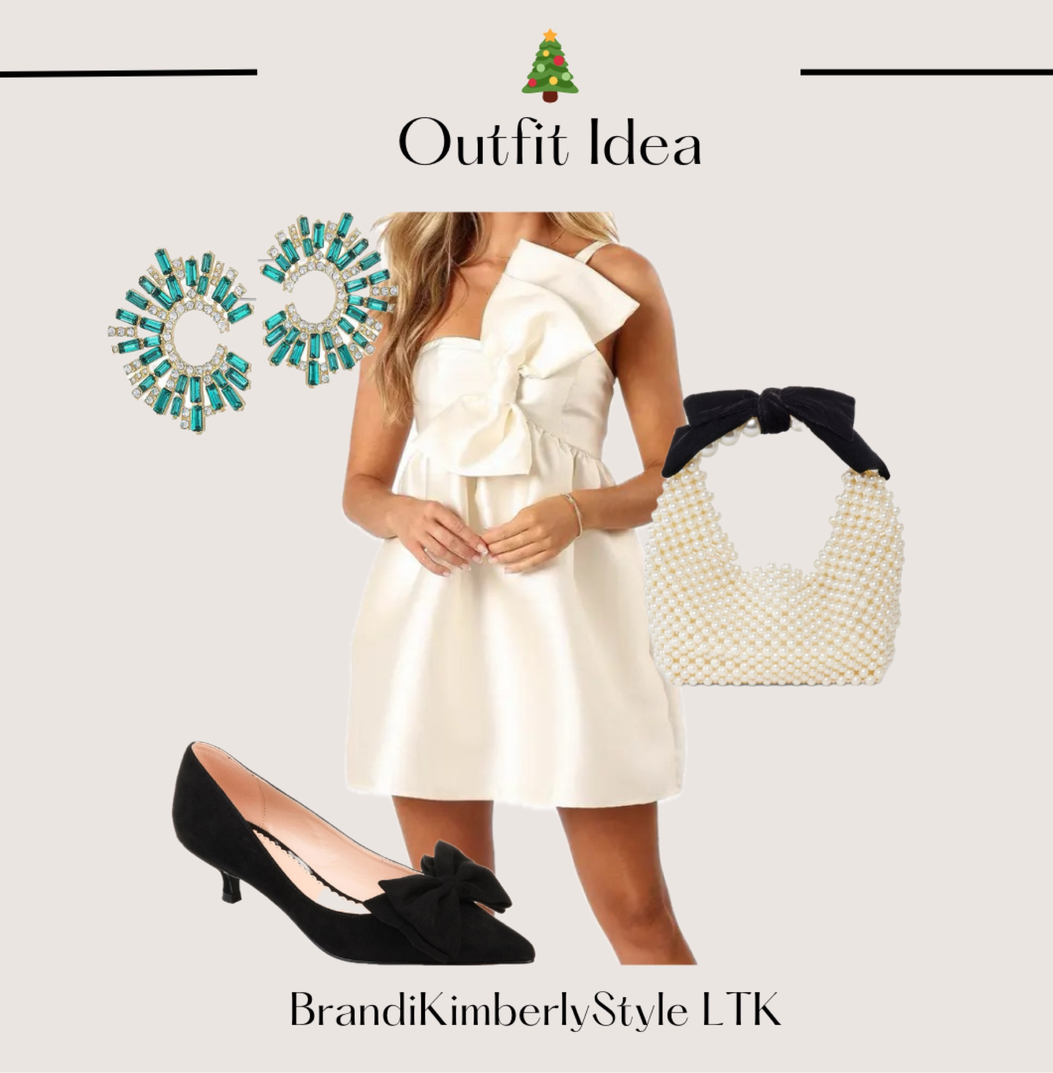 Cute dress for the holidays 🎀 could be fun for a black and white party. A seasonal look with bow details. Items from Target & NORDSTROM 

#LTKSeasonal #LTKHoliday #LTKStyleTip