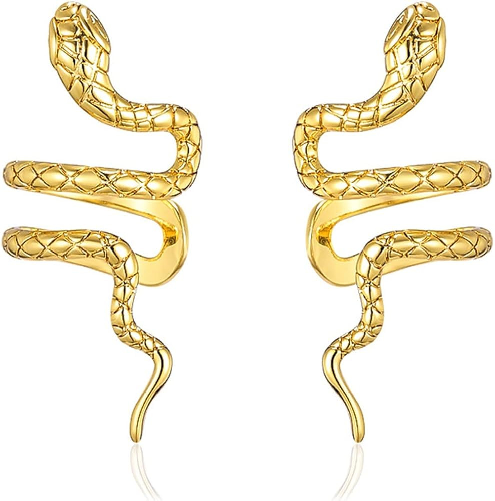 Simple Snake Clip Earrings For Women Fashion Wedding High Jewelry Party Gifts for Women Teen Girl... | Amazon (US)