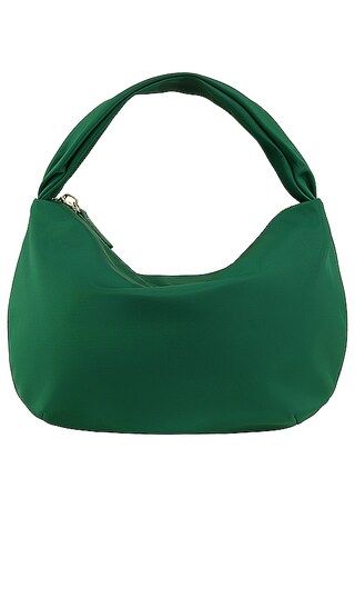 Round Handle Bag in Emerald | Revolve Clothing (Global)