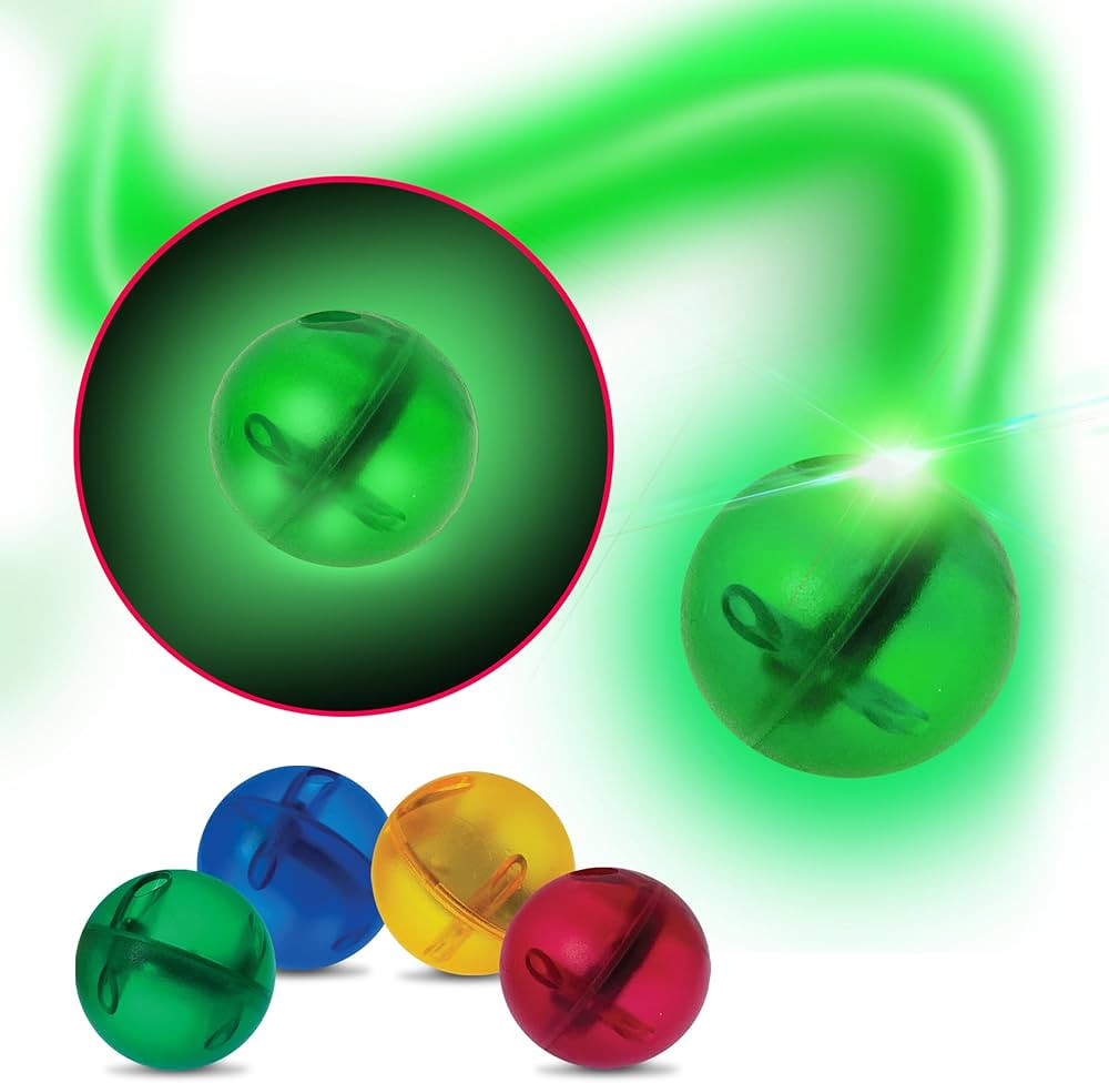 PicassoTiles Motion Activated Marbles 4pc LED Light-Up Glow in The Dark Translucent Balls for Mar... | Amazon (US)