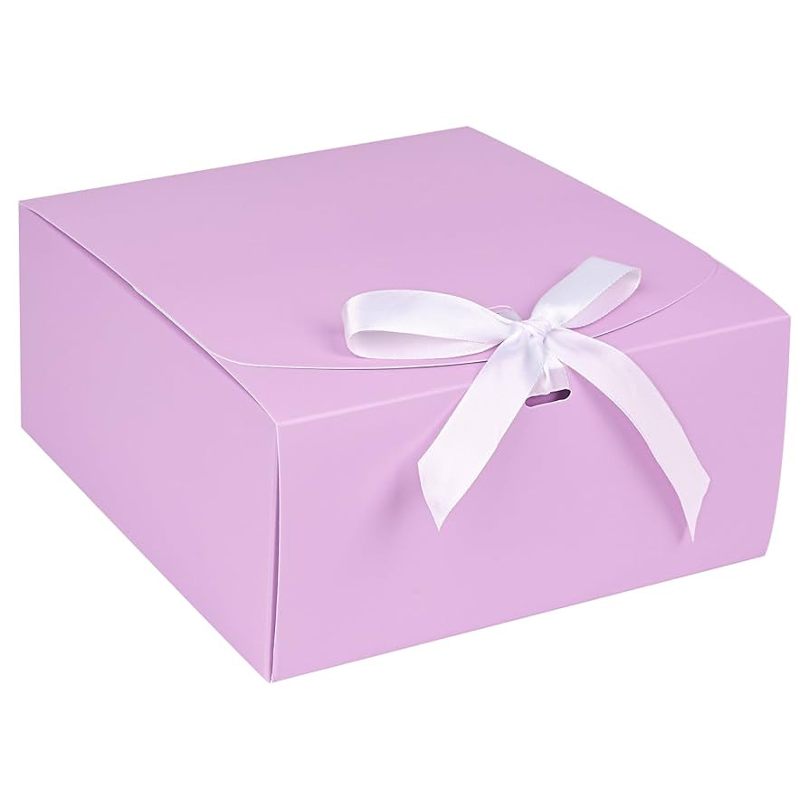 DjinnGlory 12 Pack Purple Gift Boxes with Lid and Ribbons, Bridesmaid Proposal Boxes, Gift Wrappi... | Amazon (US)