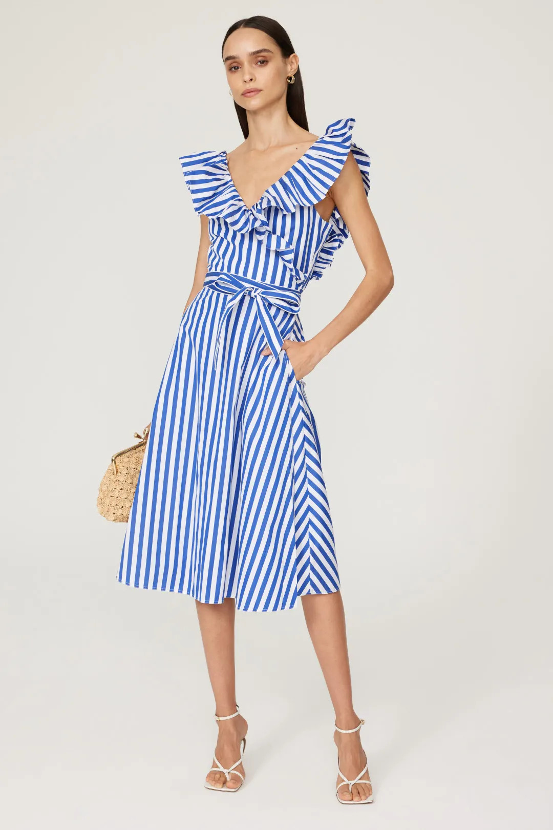 Stripe Midi Dress | Rent the Runway