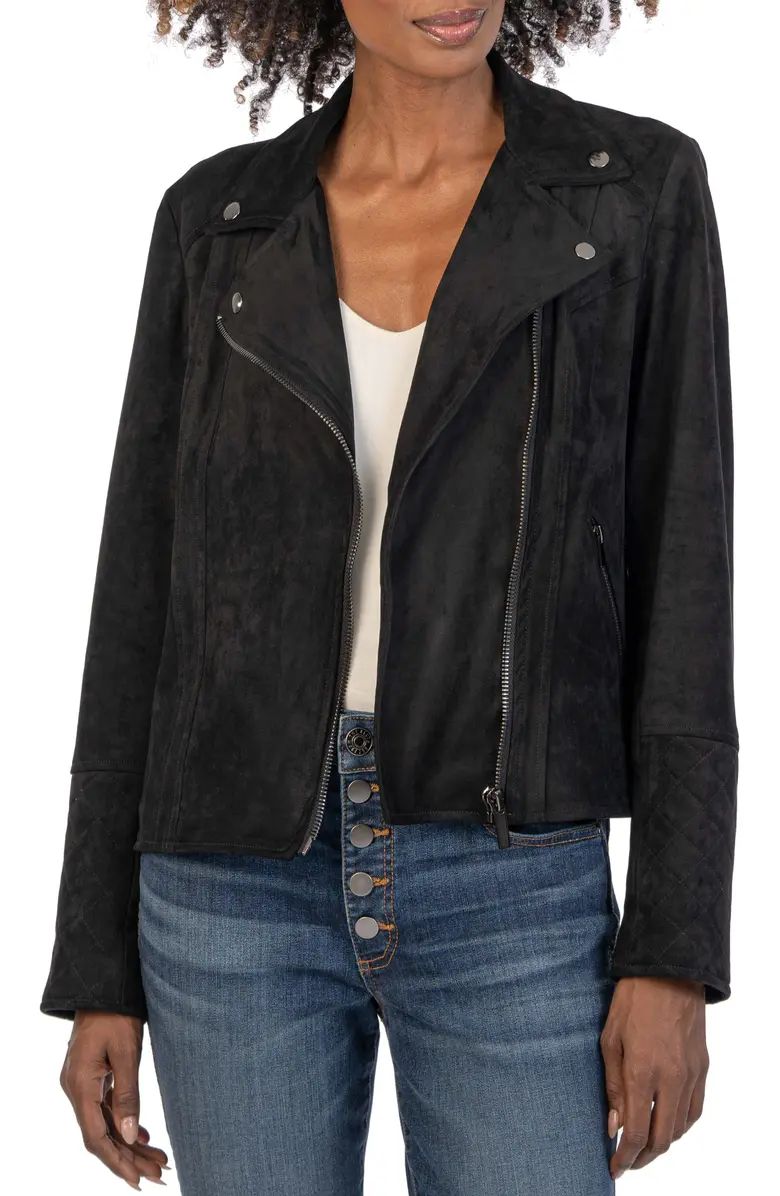 KUT from the Kloth Emma Faux Suede Moto Jacket | Nordstrom | Nordstrom