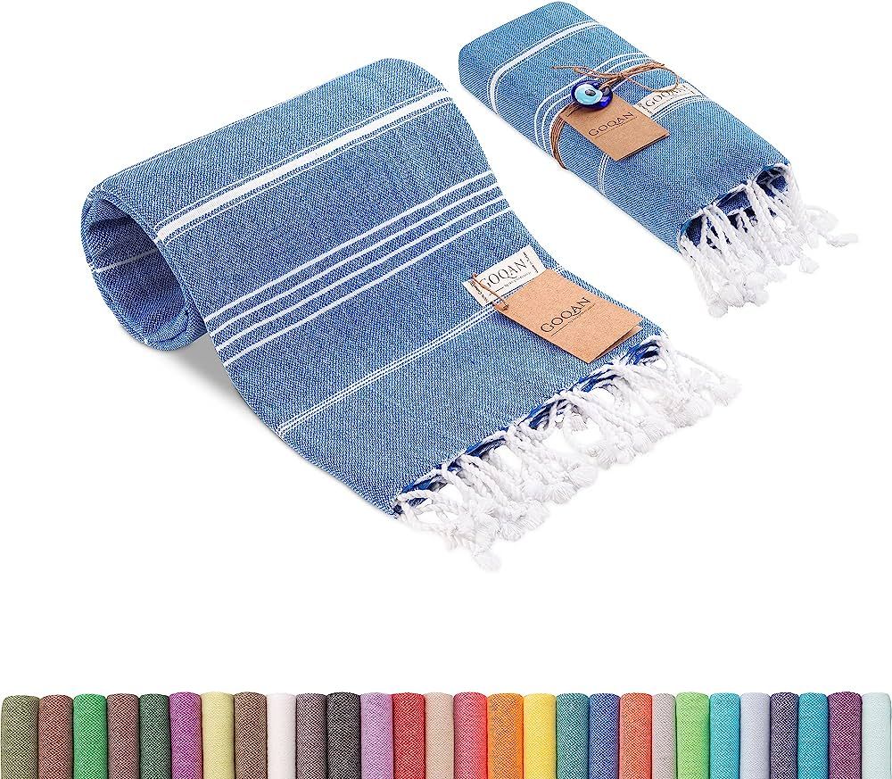 realgrandbazaar Lucky Turkish Towels Beach Towels%100 Cotton - Pre Washed, No-Shrink, Quick Dry, ... | Amazon (US)