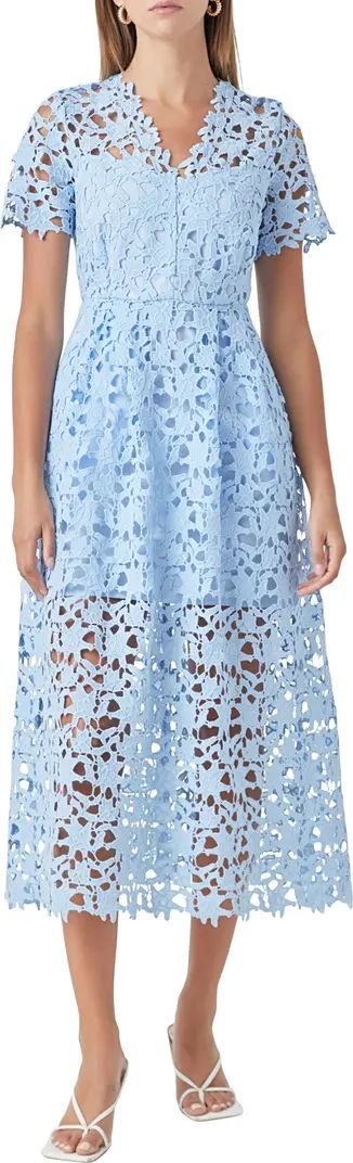Allover Lace Midi Dress | Nordstrom