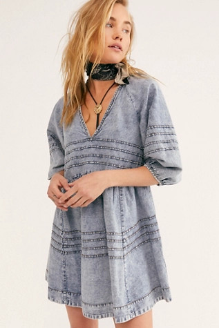 Sweet Surrender Denim Mini Dress | Free People (Global - UK&FR Excluded)