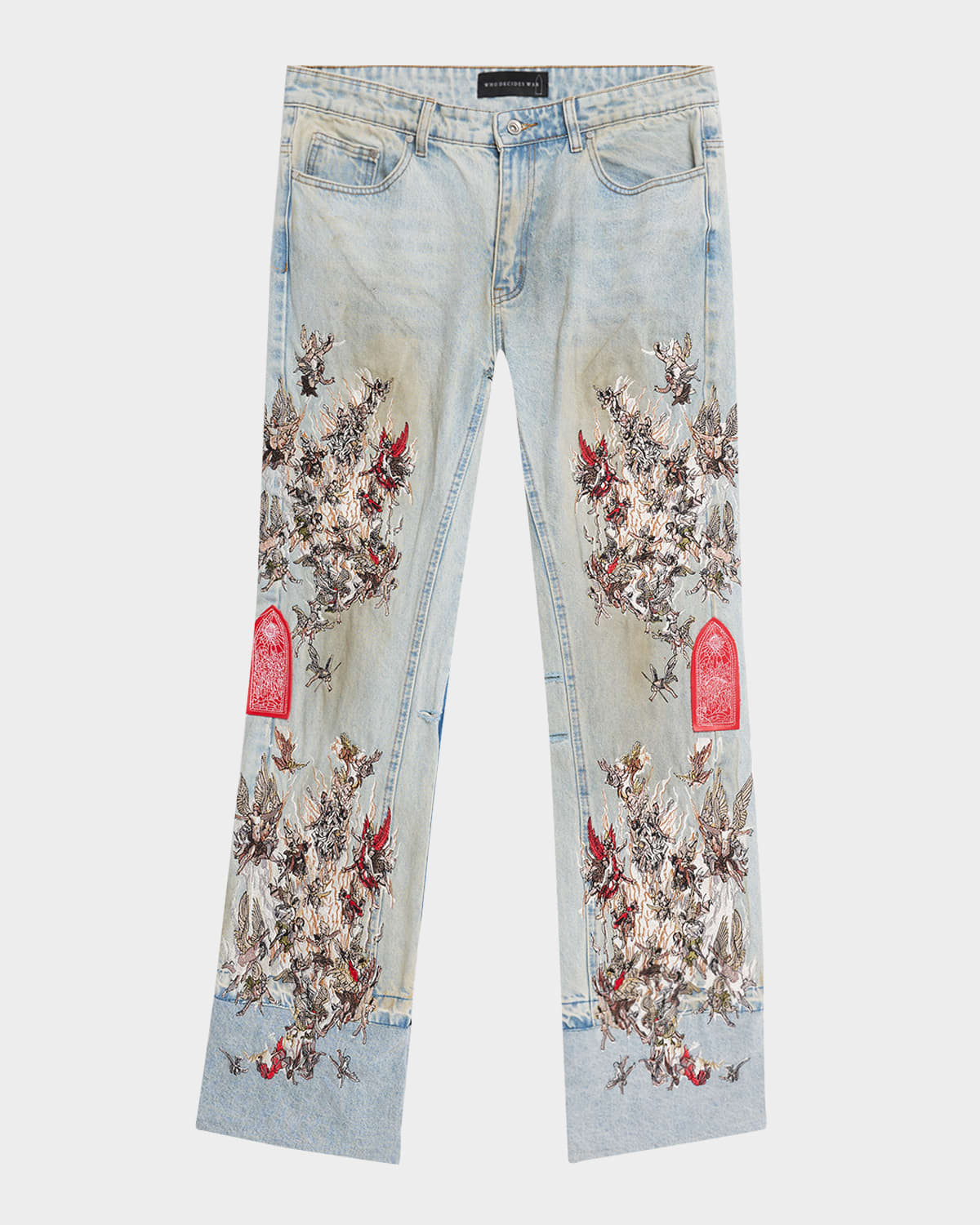 Men's Chaos Embroidered Jeans | Neiman Marcus