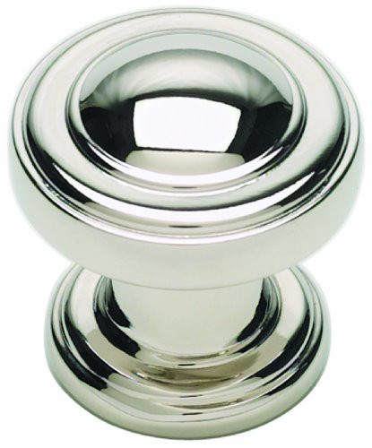 Atlas Homewares 313-PN Bronte 1.1-Inch Round Knob, Polished Nickel | Amazon (US)