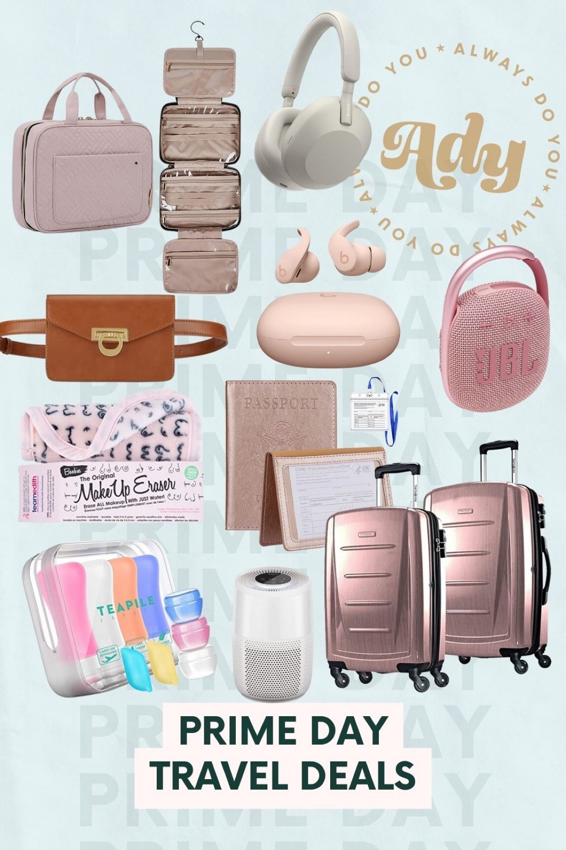 Amazon prime day travel must haves - suitcases luggage - pink travel organizers - travel gifts for her - belt bags - family travel - jewelry organizer 



#LTKtravel #LTKHoliday #LTKsalealert