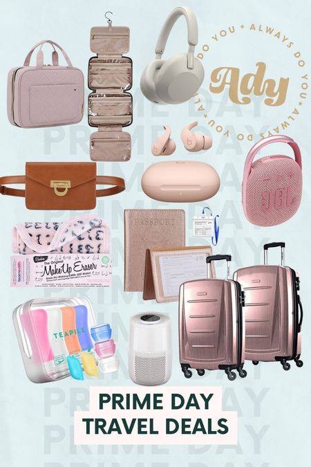 Amazon prime day travel must haves - suitcases luggage - pink travel organizers - travel gifts for her - belt bags - family travel - jewelry organizer 



#LTKtravel #LTKHoliday #LTKsalealert