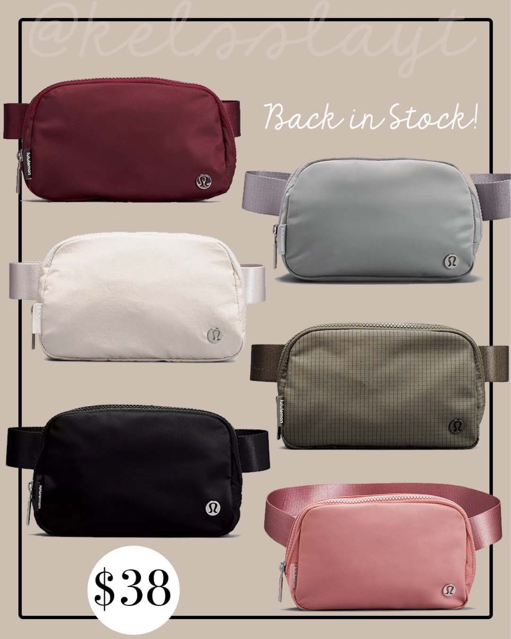 Lululemon everywhere belt bag back in stock! 

#LTKunder50 #LTKitbag #LTKSeasonal