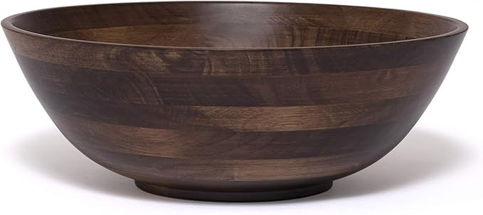 Lipper International Walnut finished 14" Salad Bowl, Large - Single Bowl (274WN) | Amazon (US)