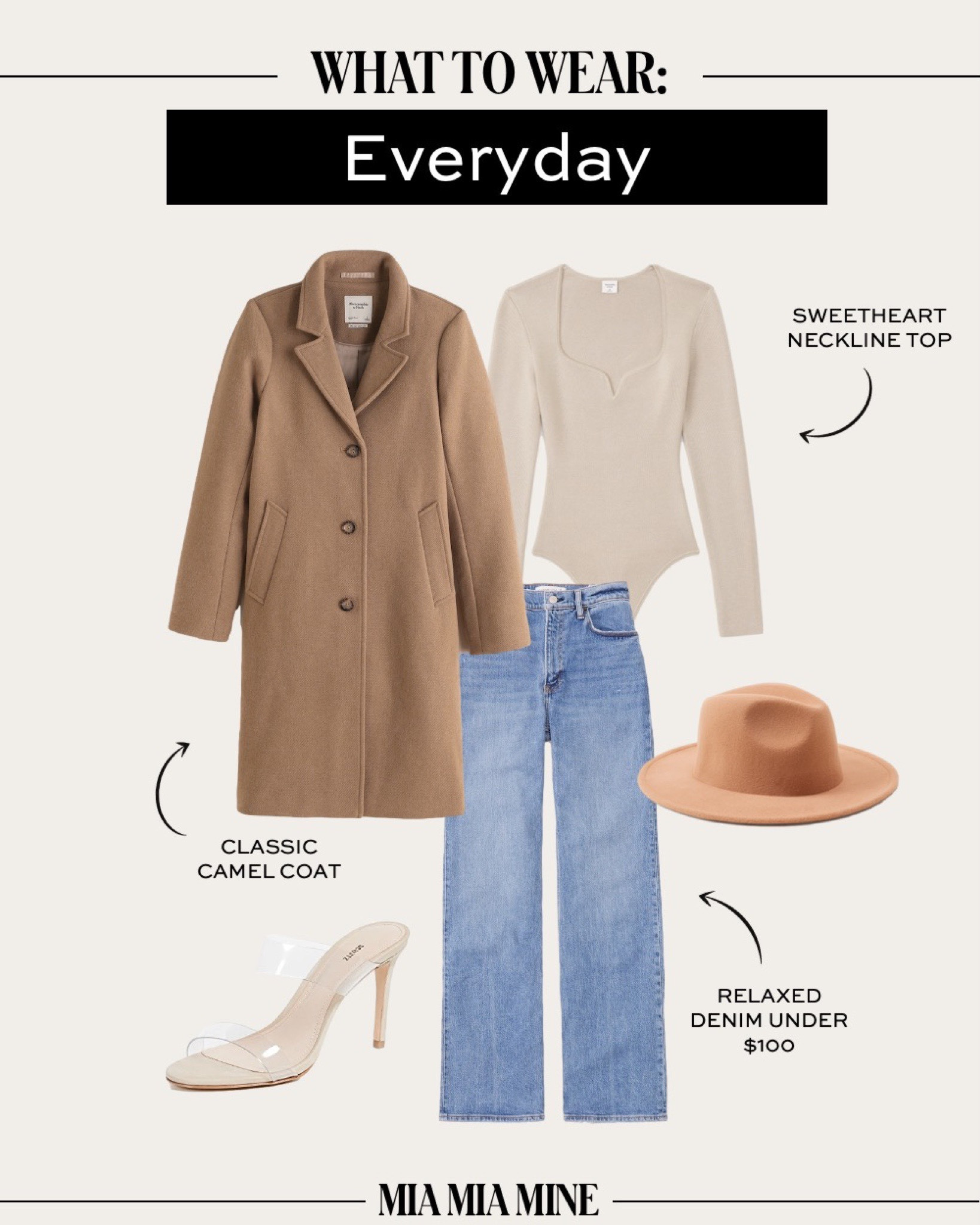 Fall outfit ideas
Abercrombie camel coat on sale
Abercrombie sweetheart neckline top
Abercrombie 90s jeans 
Schutz clear strap heels 


#LTKstyletip #LTKunder100 #LTKSeasonal