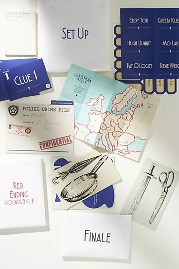 Murder Mystery on The Train Game Kit | Anthropologie (US)