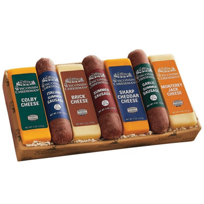 The Wisconsin Cheeseman Cheese and Sausage Combo - Premium Gift for Charcuterie Boards | Target