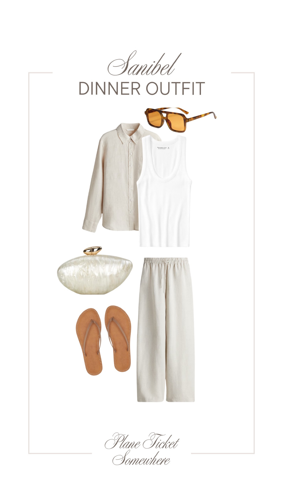 The perfect casual beach dinner outfit 🐚 

 #LTKStyleTip #LTKSeasonal #LTKTravel