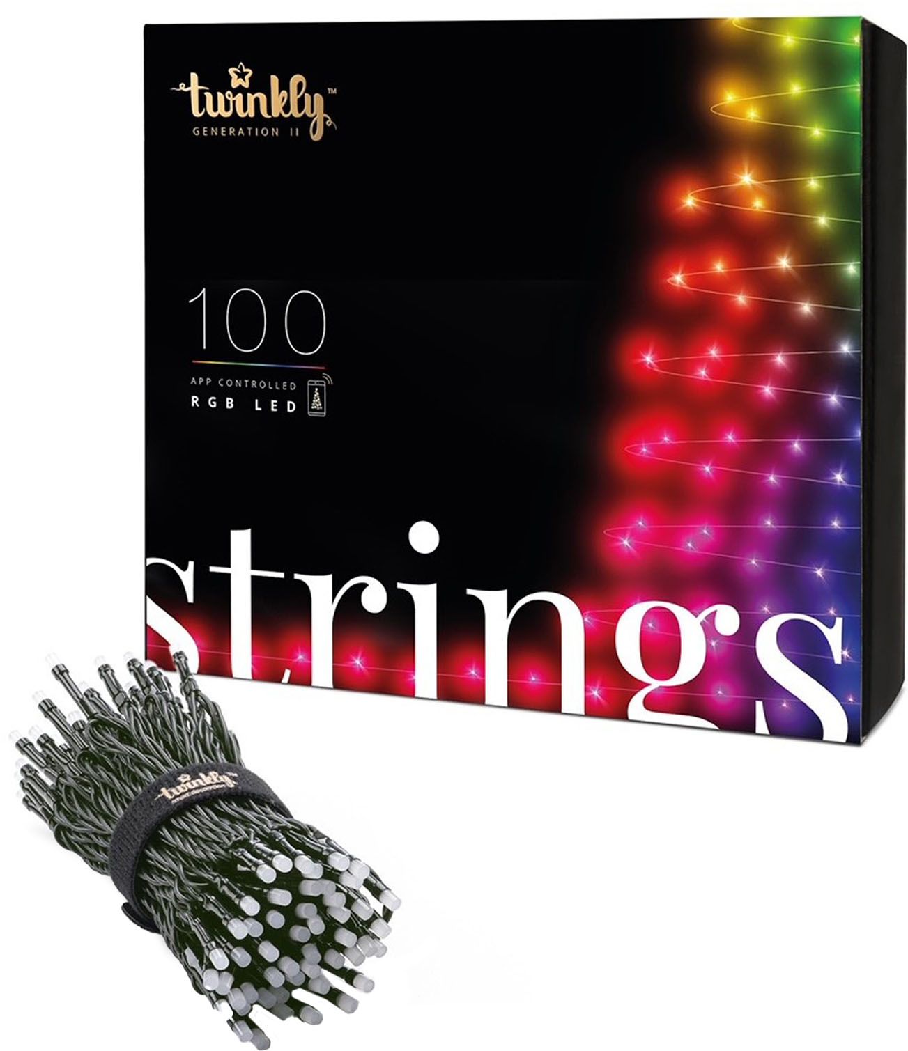 Twinkly Smart Light String 100 LED RGB Generation II TWS100STP-GUS - Best Buy | Best Buy U.S.