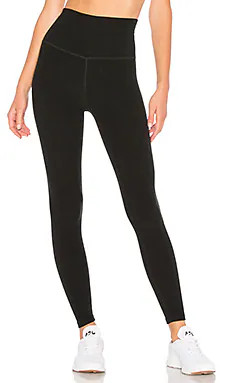Beyond Yoga Spacedye High Waisted Midi Legging in Darkest Night from Revolve.com | Revolve Clothing (Global)