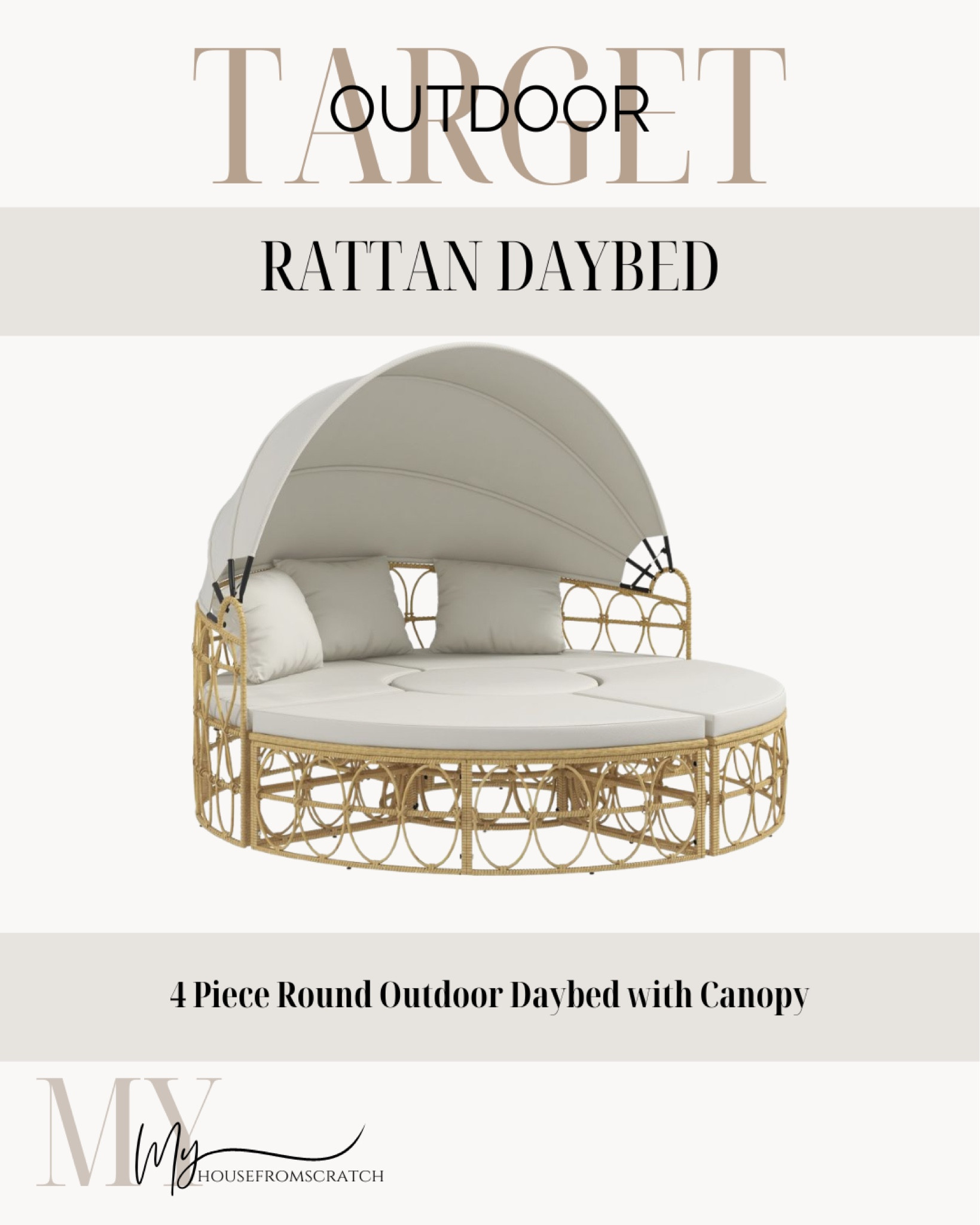 Rattan daybed, target daybed, outdoor daybed 

#LTKhome #LTKSeasonal #LTKSpringSale