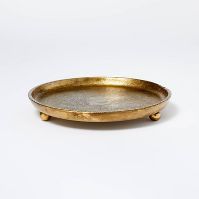 Cast Metal Candle Tray Gold - Threshold™ designed with Studio McGee | Target