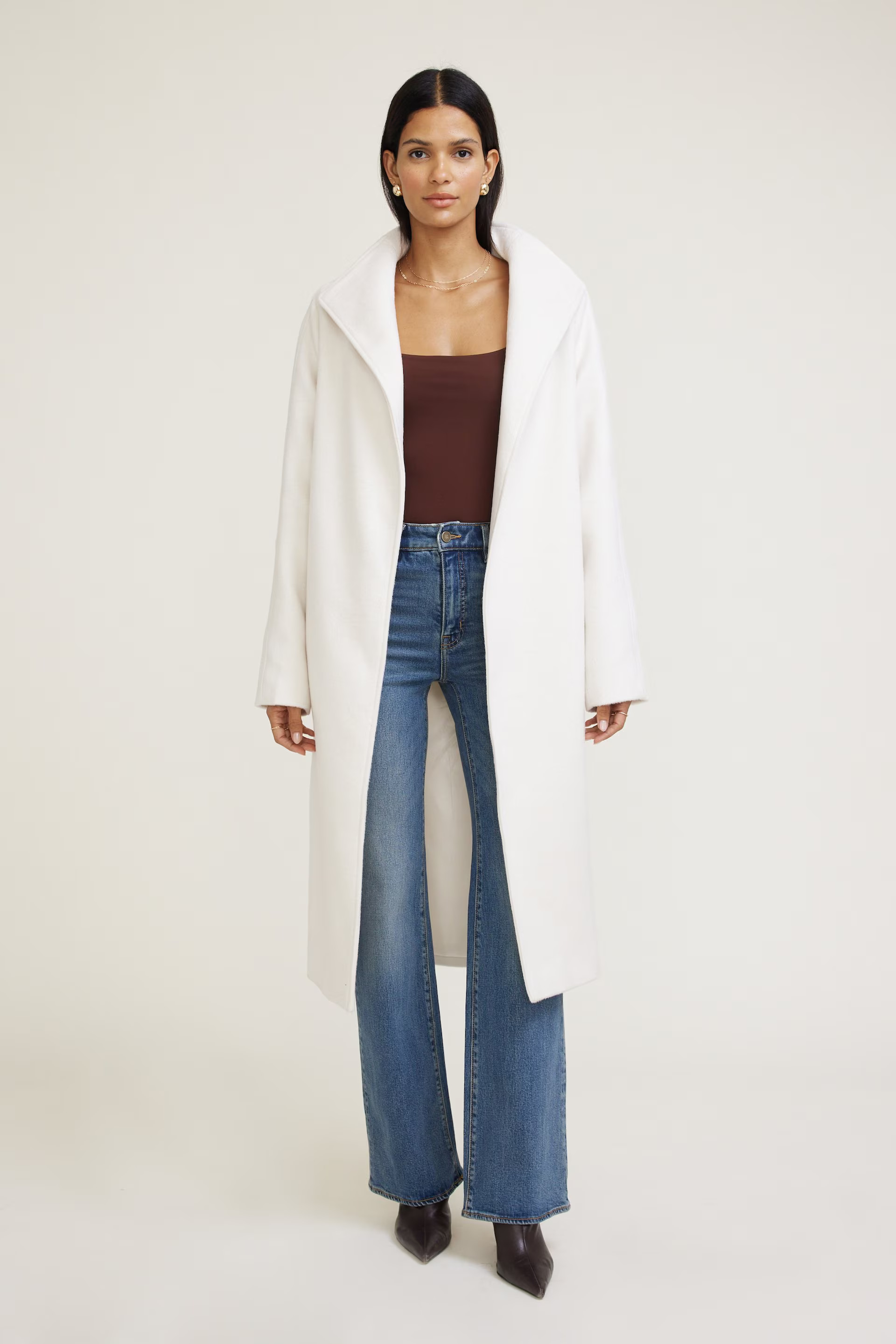 Belted Wool Wrap Coat | Dynamite Clothing