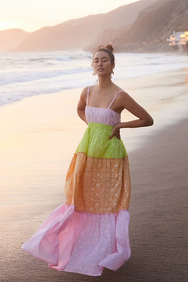 Tiered Cover-Up Maxi Dress | Anthropologie (US)