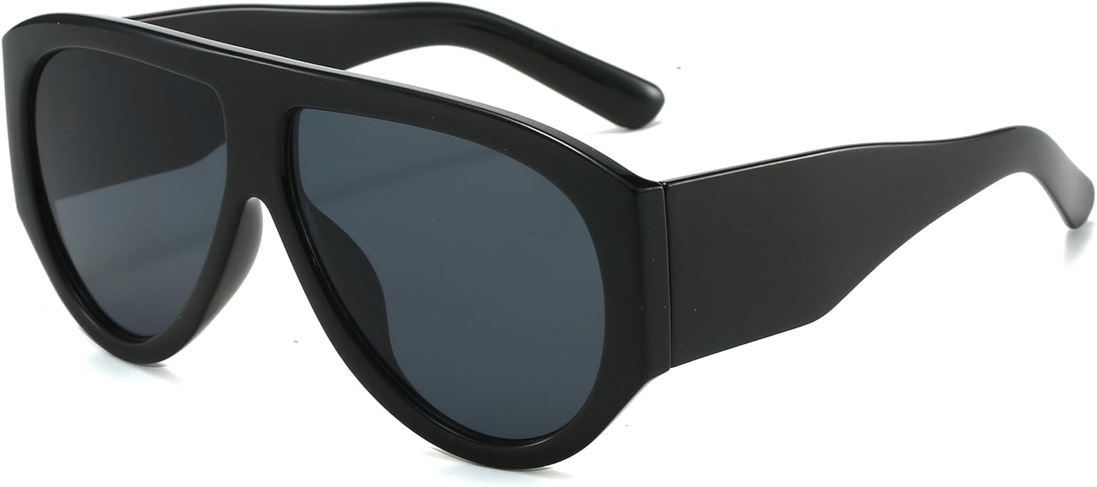 LJCZKA Oversized Square Sunglasses for Women Men 70s Retro Pilot Sunglasses Vintage Wrap Around C... | Amazon (UK)