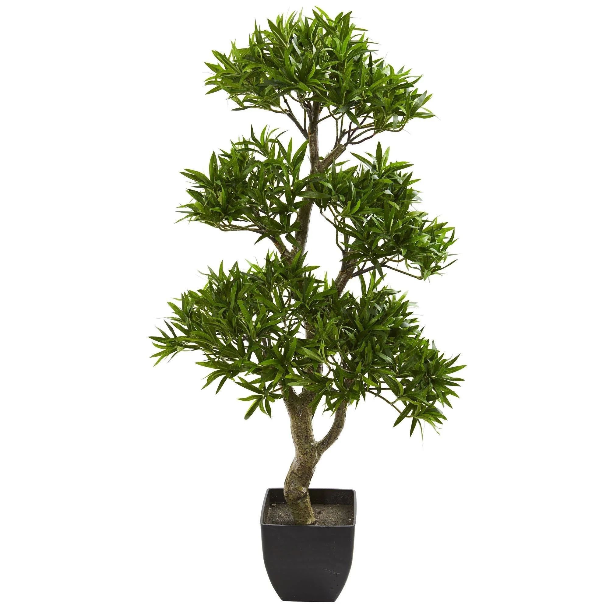 37” Bonsai Styled Podocarpus Artificial Tree | Nearly Natural