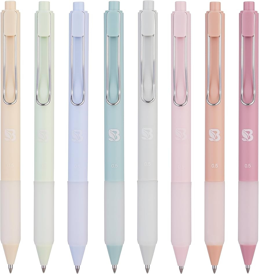 BLIEVE - Pastel Colored Gel Pens With Cool Matte Finish, Aesthetic and Cute Pens With Smooth Writ... | Amazon (US)