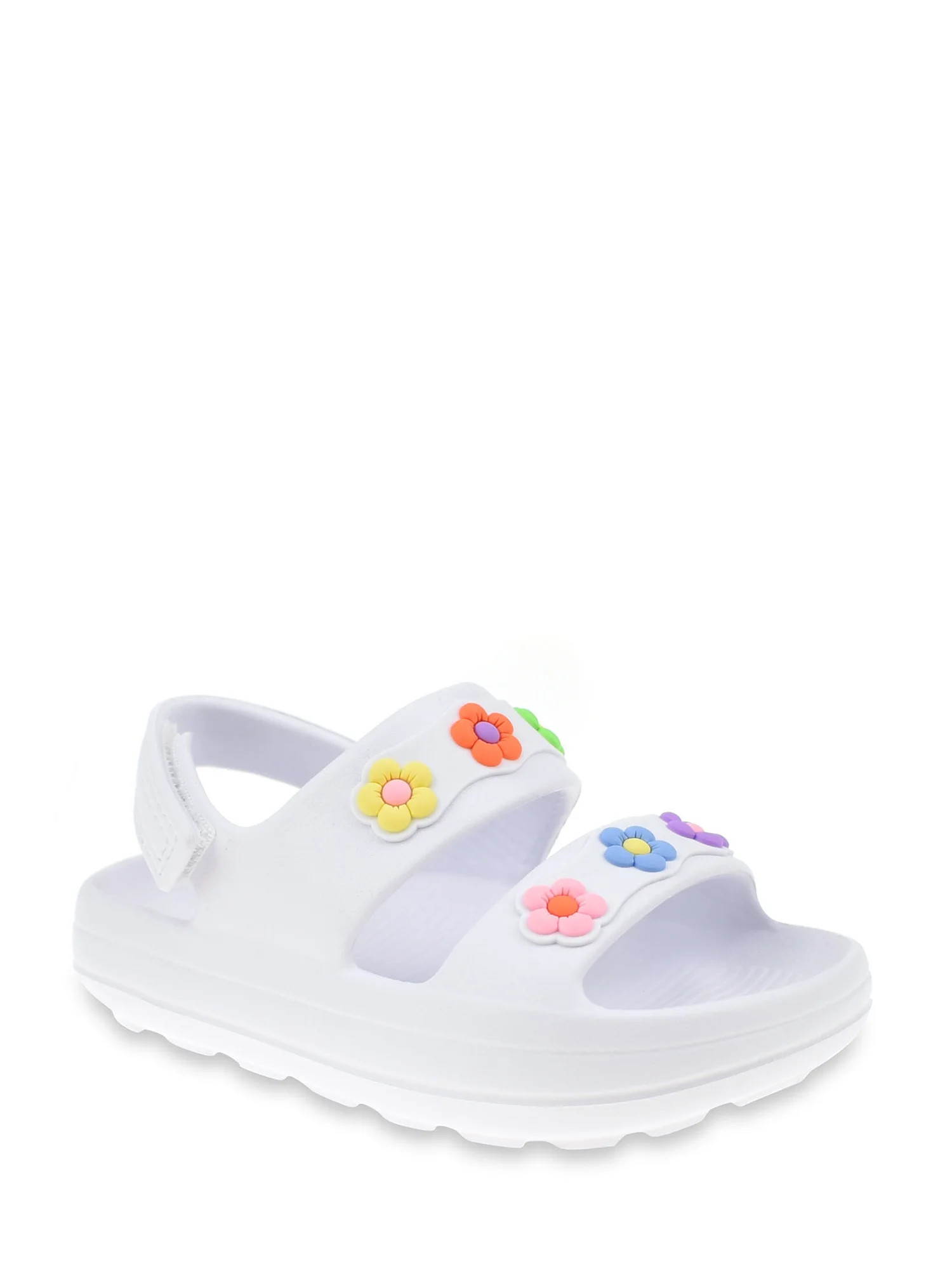 Wonder Nation Toddler Girl Eva Floral Slide Sandals | Walmart (US)