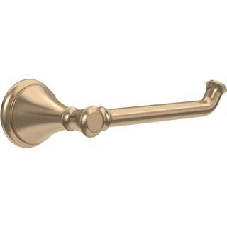 Cassidy Single Post Toilet Paper Holder in Champagne Bronze | The Home Depot