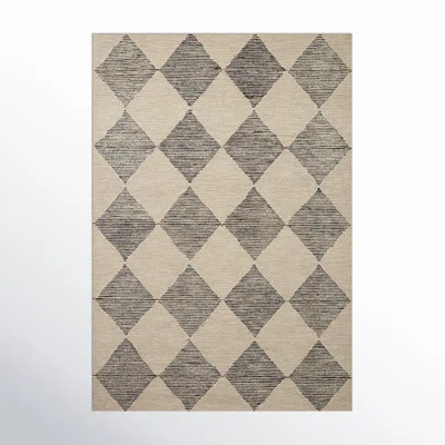 Chris Loves Julia x Loloi Francis Wool Beige / Charcoal Rug | Wayfair North America