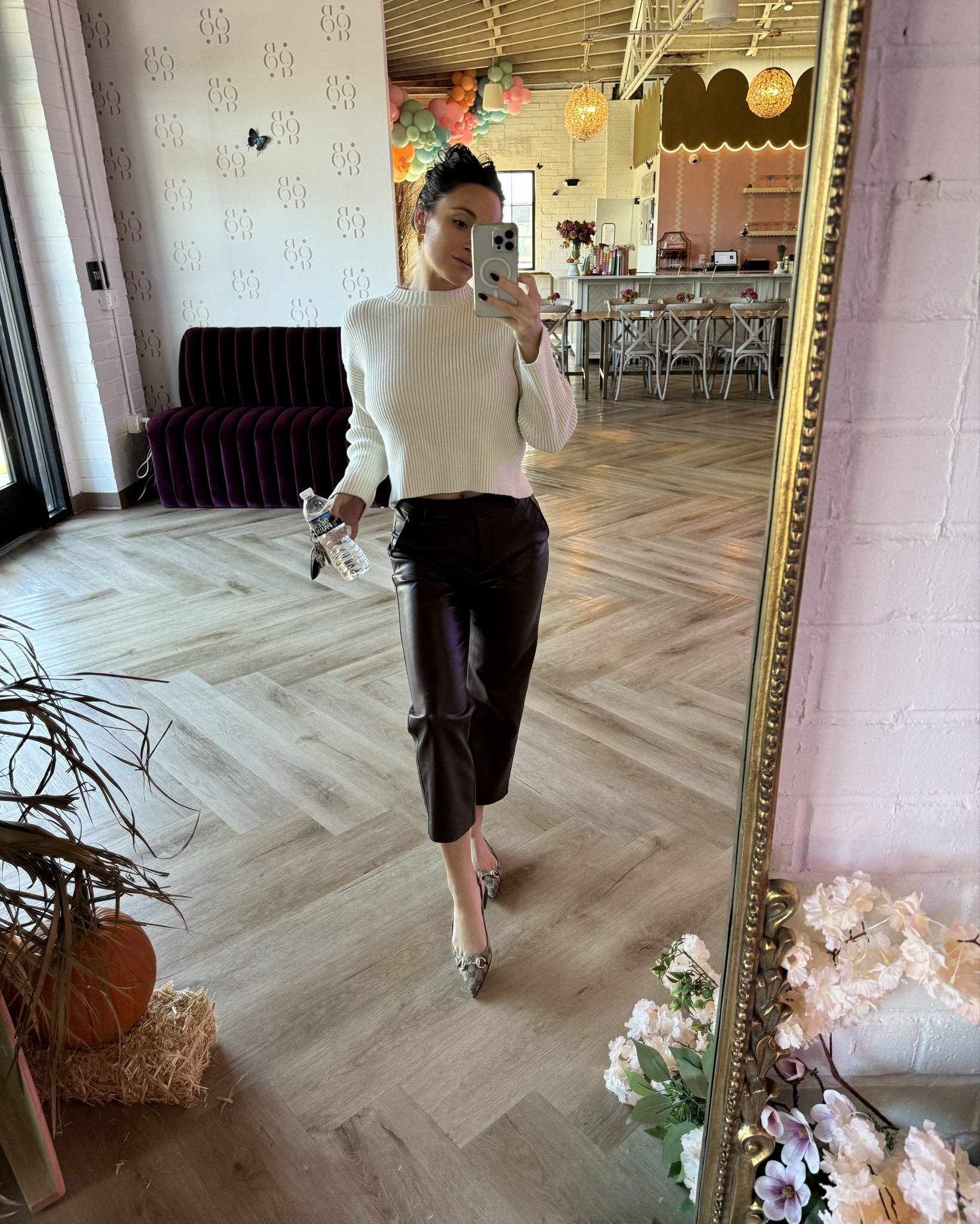 This ribbed boucle sweater + cropped leather pant combo may be my fall uniform 🍂

#LTKSeasonal #LTKSaleAlert