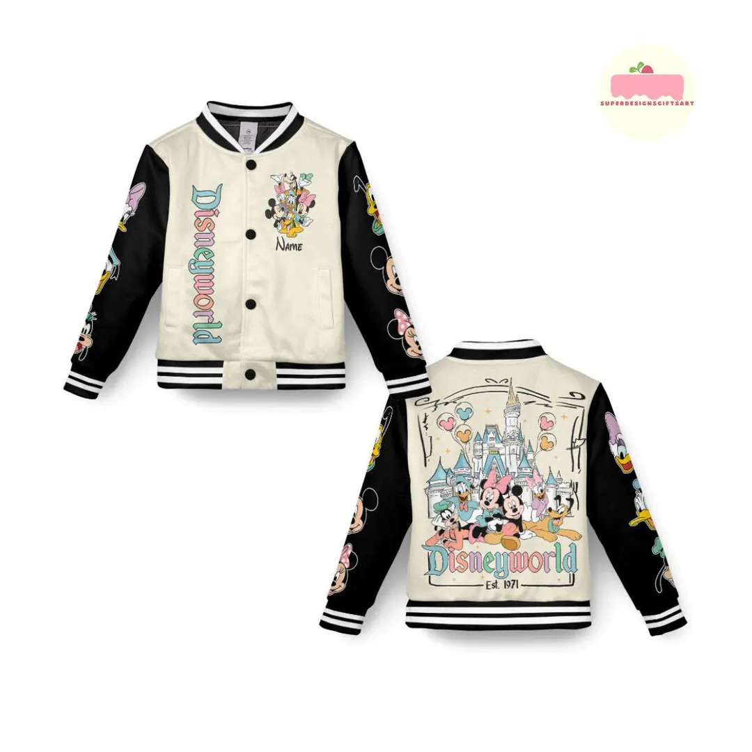 Personalized Vintage Disneyworld Est 1971 Baseball Jacket, Retro Disneyworld Varsity, Disneyworld... | Etsy (US)