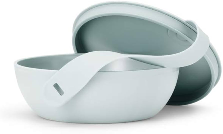 W&P Porter Plastic Bowl Lunch Container w/ Protective Non-slip Exterior, Mint 1 Liter | Lid & Sna... | Amazon (US)