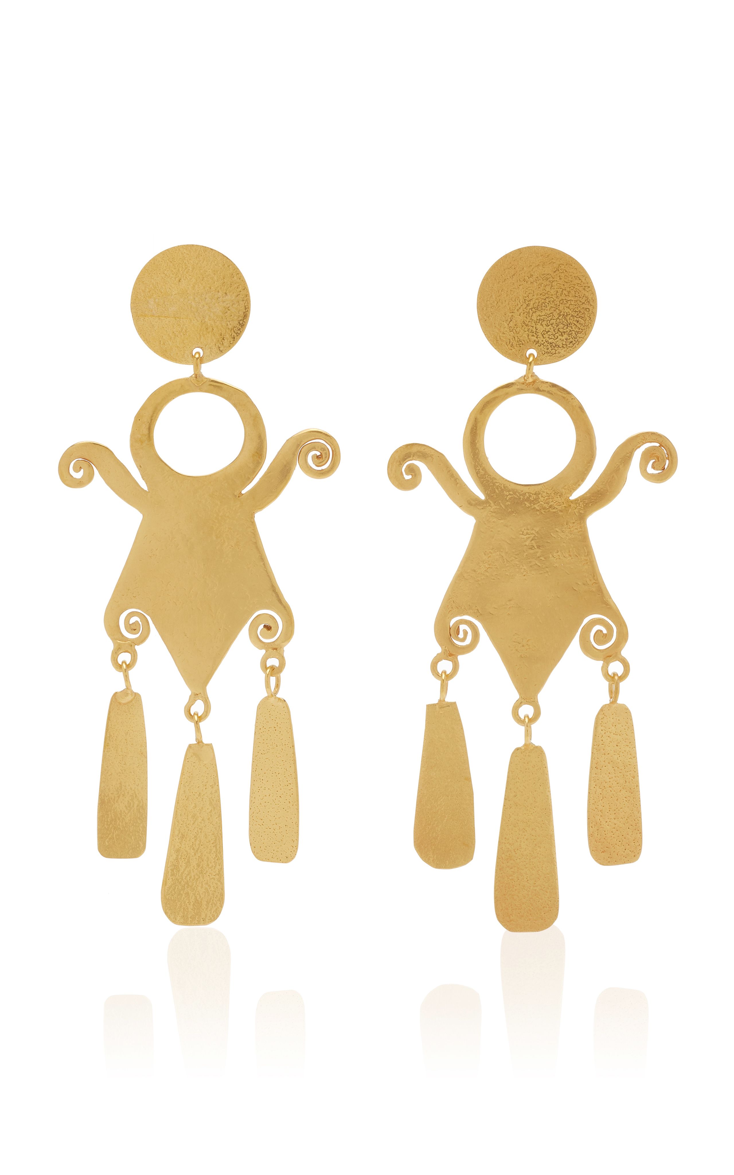 Yagua 24K Gold-Plated Earrings | Moda Operandi (Global)