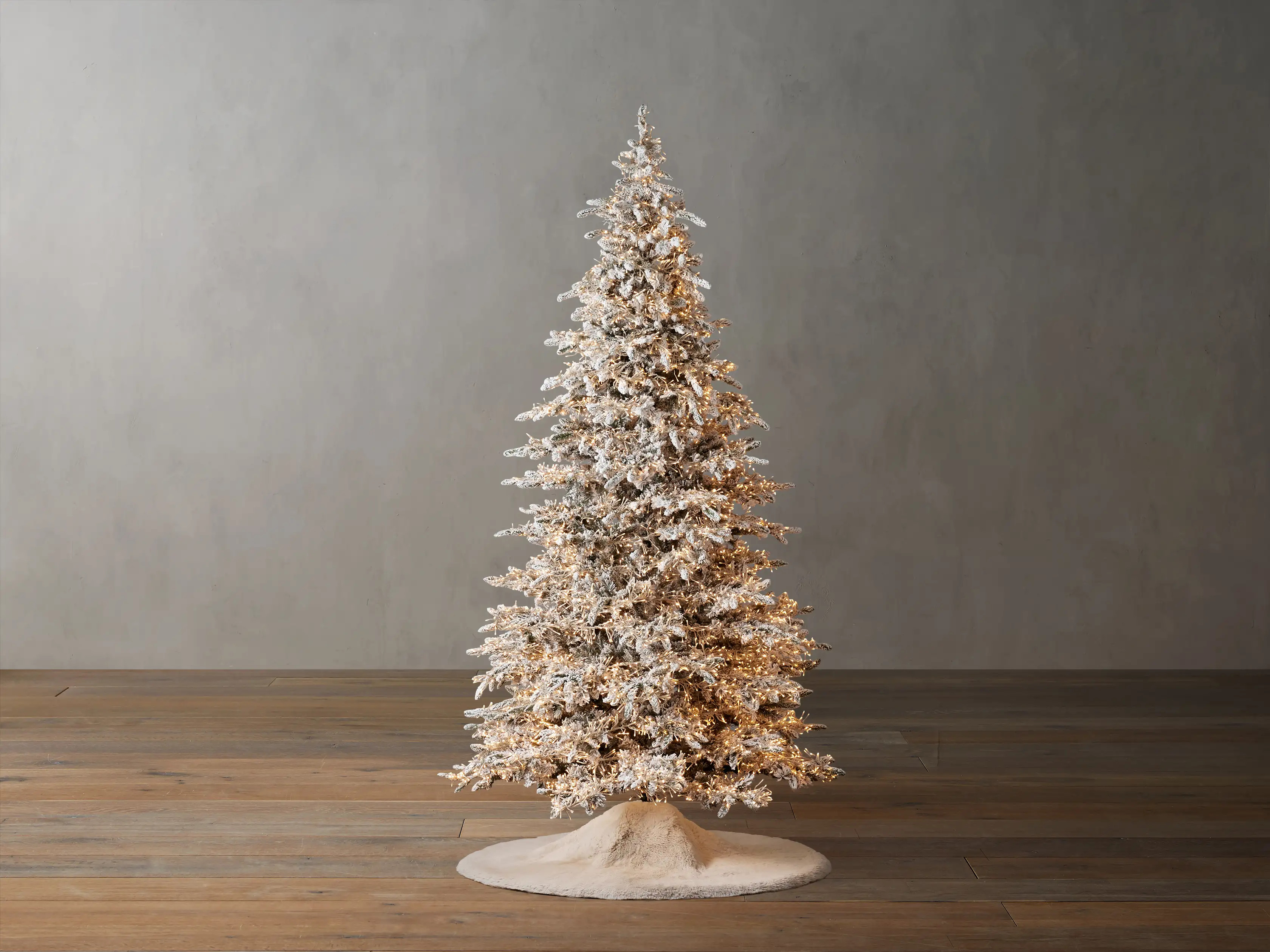 Flocked Wyoming Snow Faux Pine Tree | Arhaus