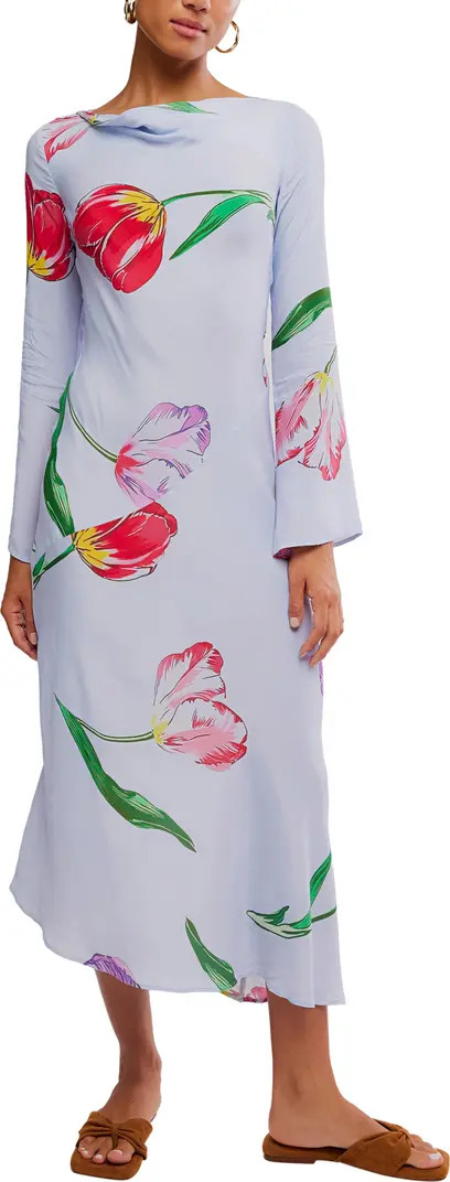 Zadie Tulip Print Long Sleeve Maxi Dress | Nordstrom
